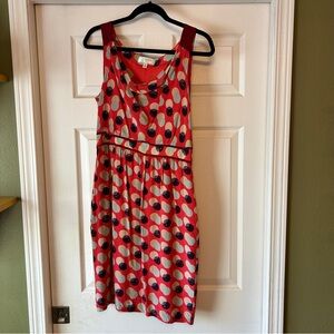 ANTHROPOLOGIE Moulinette Soeurs Here and There Dot Silk Dress size 8